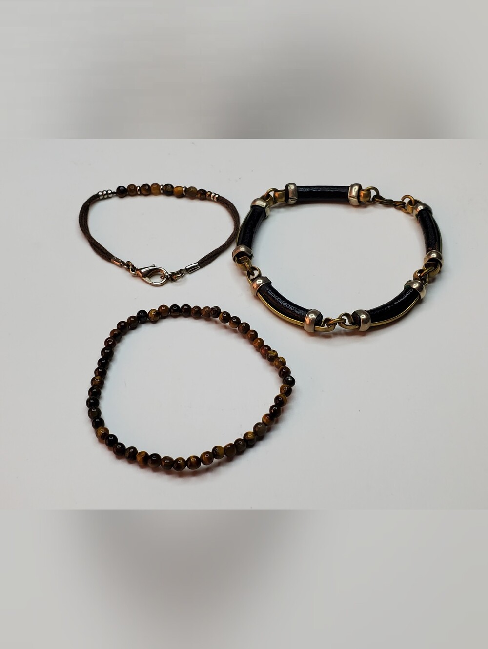 Vtg./Antique Tiger's Eye & Brass